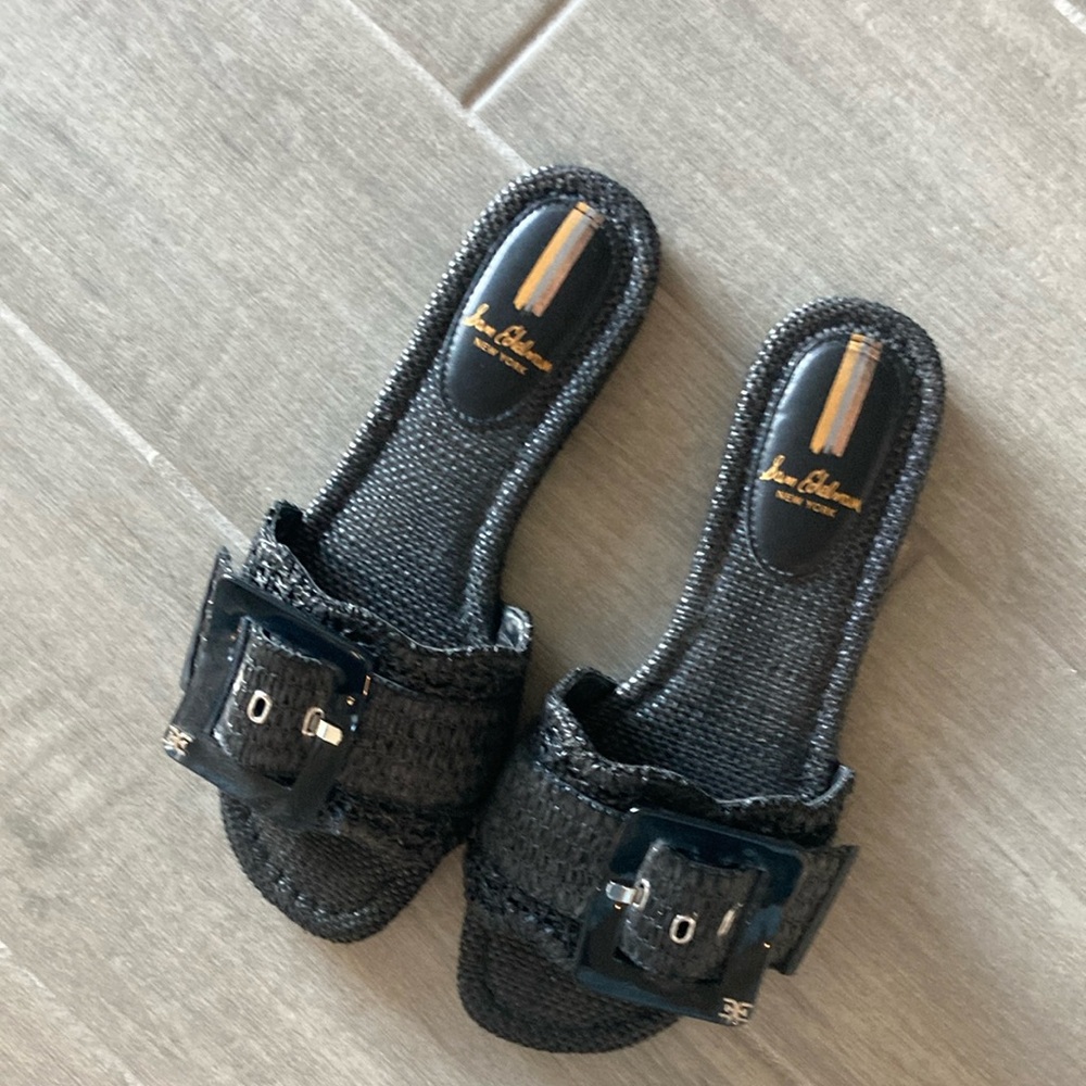 Sam Edelman Bambi Raffia slide sandal size 7